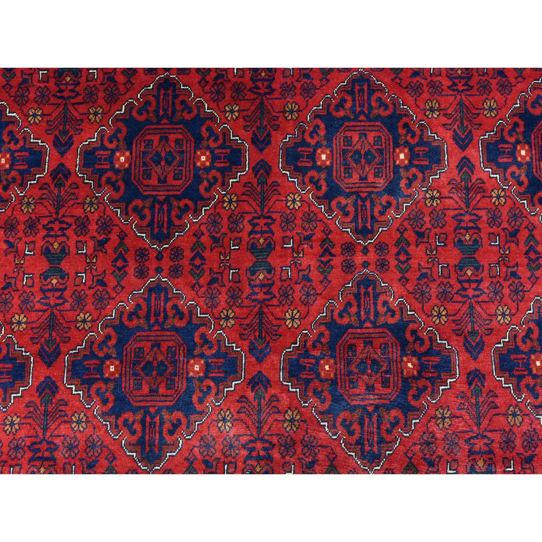 8'2" x 11'6" New Hand Knotted Red Wool Rectangle Oriental Rug - MOA10272483