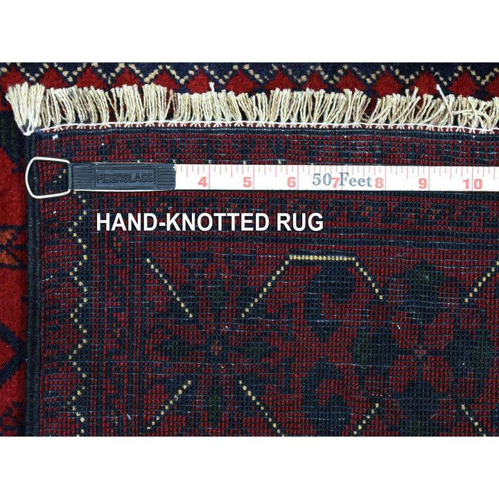 2'9" x 13'0" New Hand Knotted Red Wool Runner Oriental Rug - MOA10272497