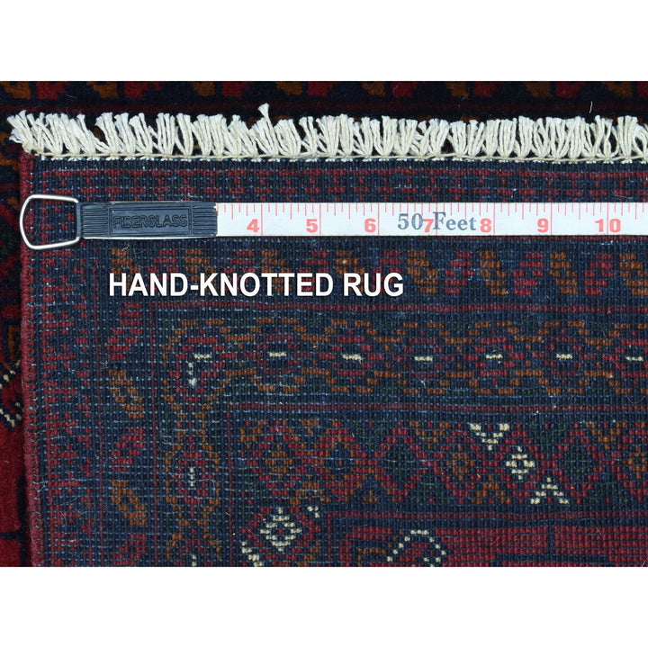 2'1" x 3'0" New Hand Knotted Red Cotton Rectangle Oriental Rug - MOA10272504