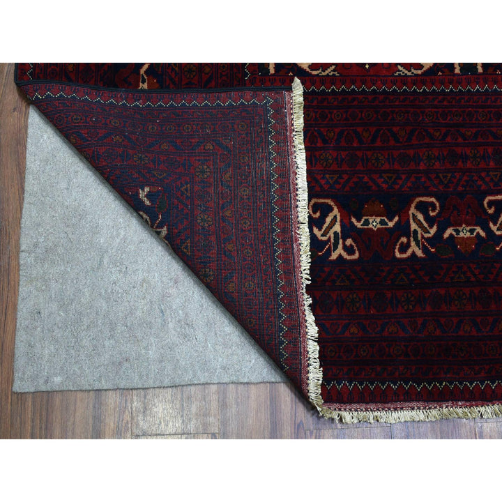 10'0" x 13'8" New Hand Knotted Red Wool Rectangle Oriental Rug - MOA10272662