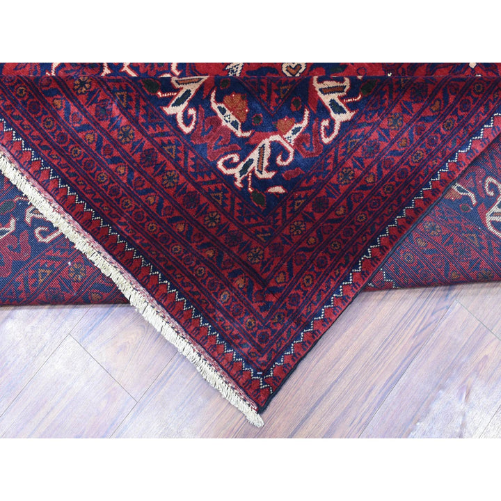 10'0" x 13'8" New Hand Knotted Red Wool Rectangle Oriental Rug - MOA10272662