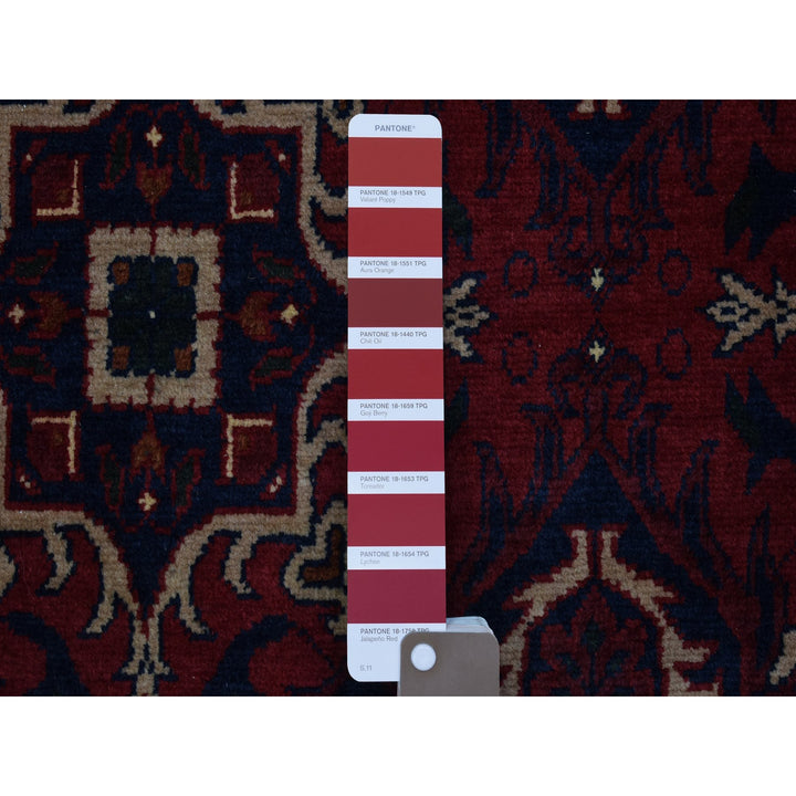 10'0" x 13'8" New Hand Knotted Red Wool Rectangle Oriental Rug - MOA10272662