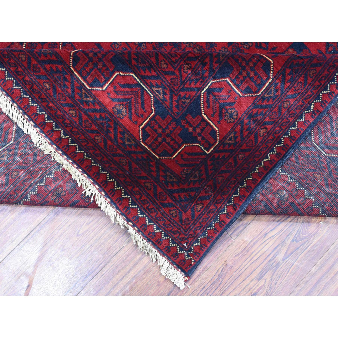 8'1" x 11'2" New Hand Knotted Red Wool Rectangle Oriental Rug - MOA10272855