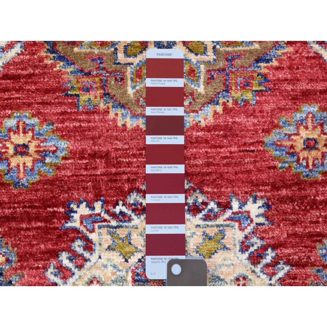 3'0" x 11'0" New Hand Knotted Red Wool Runner Oriental Rug - MOA10272908