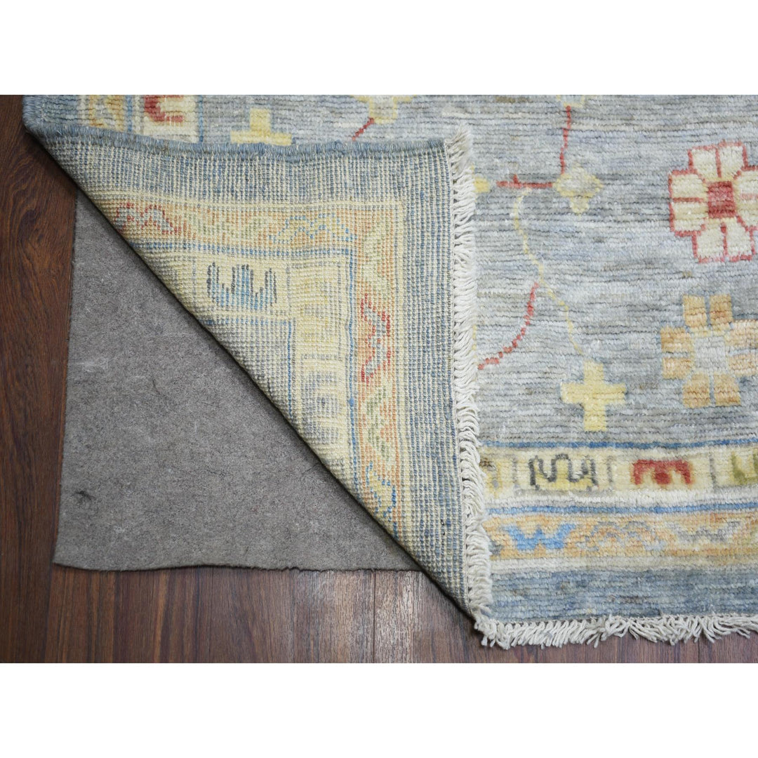 12'0" x 16'0" New Hand Knotted Grey Wool Rectangle Oriental Rug - MOA10273024