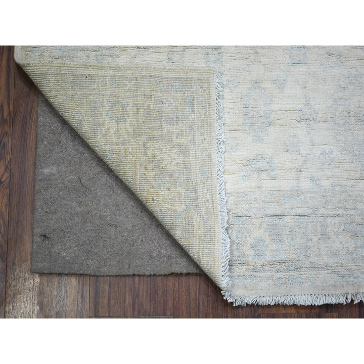 3'0" x 4'9" New Hand Knotted Ivory Wool Rectangle Oriental Rug - MOA10273041