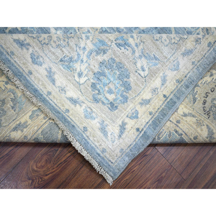 8'2" x 9'8" New Hand Knotted Grey Wool Rectangle Oriental Rug - MOA10273052