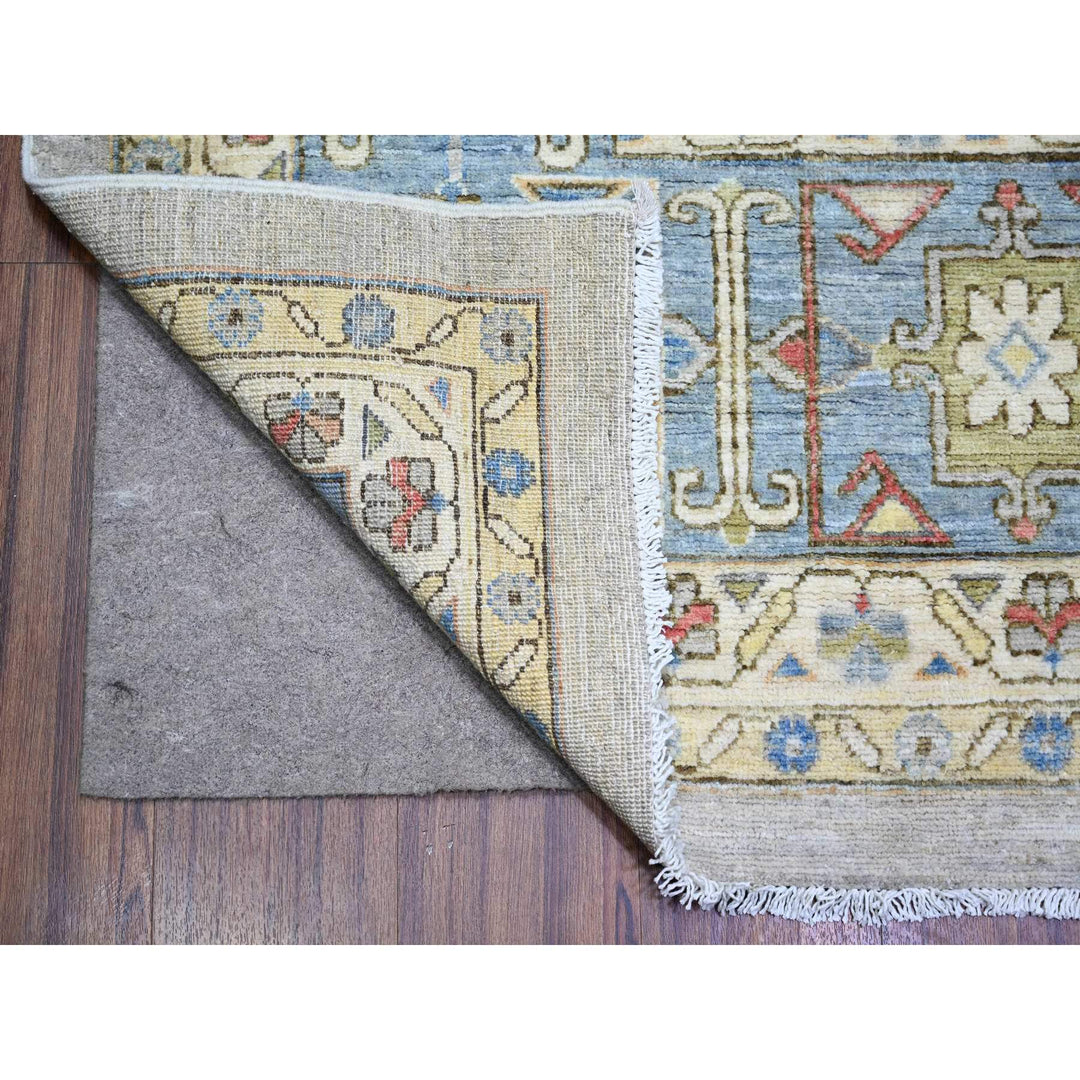 10'1" x 13'0" New Hand Knotted Grey Wool Rectangle Oriental Rug - MOA10273275