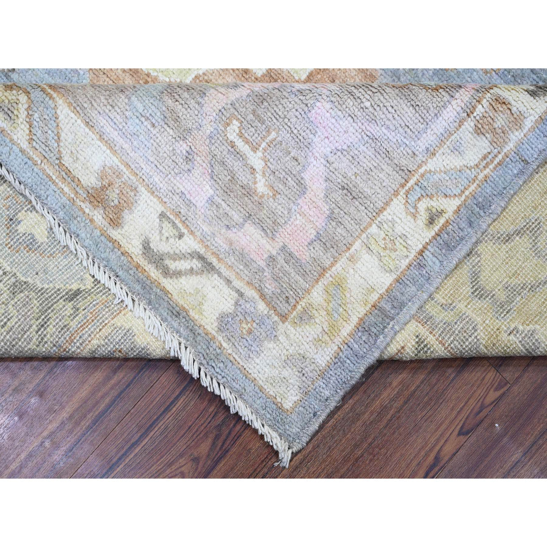 8'1" x 10'0" New Hand Knotted Blue Wool Rectangle Oriental Rug - MOA10273575