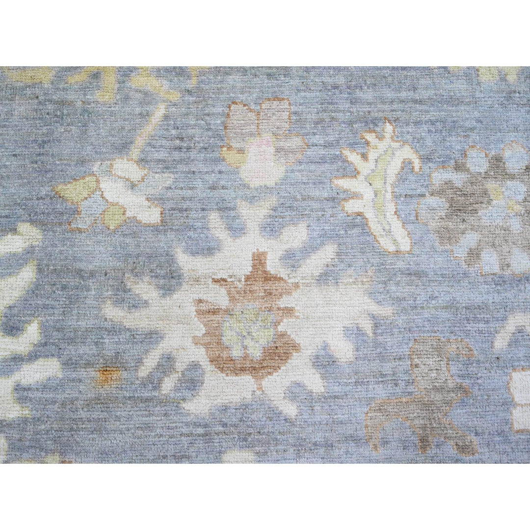 8'1" x 10'0" New Hand Knotted Blue Wool Rectangle Oriental Rug - MOA10273575