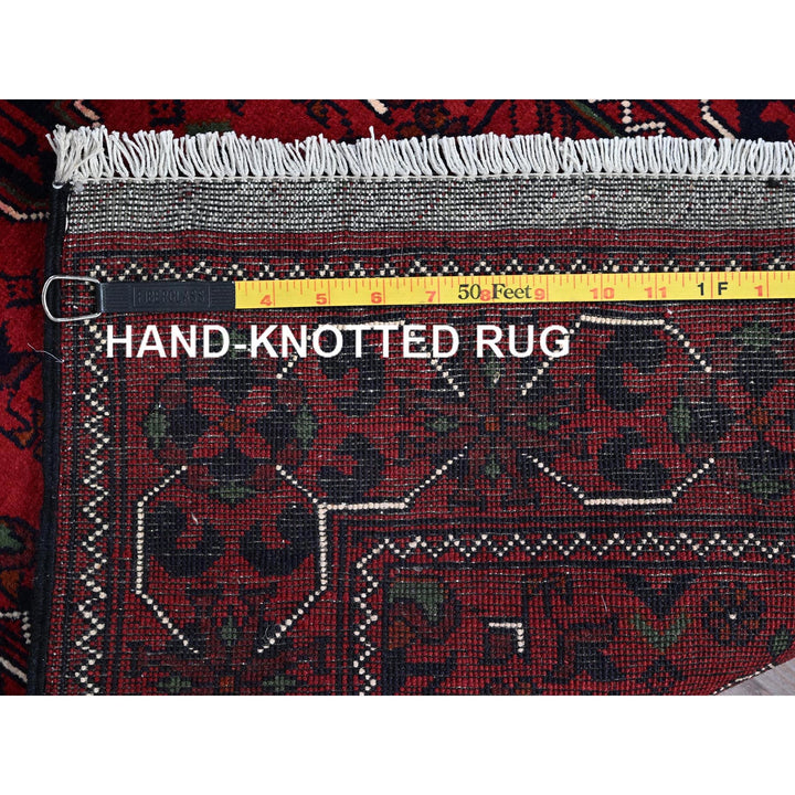 2'3" x 5'0" New Hand Knotted Red Wool Rectangle Oriental Rug - MOA102736