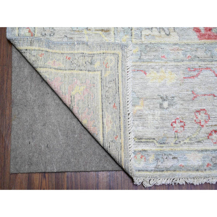 8'3" x 9'8" New Hand Knotted Grey Wool Rectangle Oriental Rug - MOA10273799