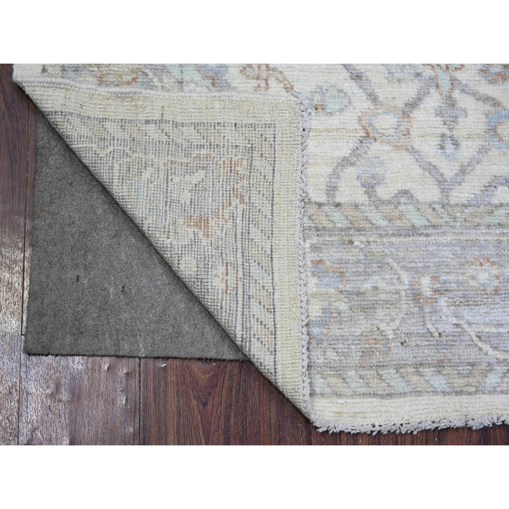 4'0" x 6'1" New Hand Knotted Beige Wool Rectangle Oriental Rug - MOA10273844