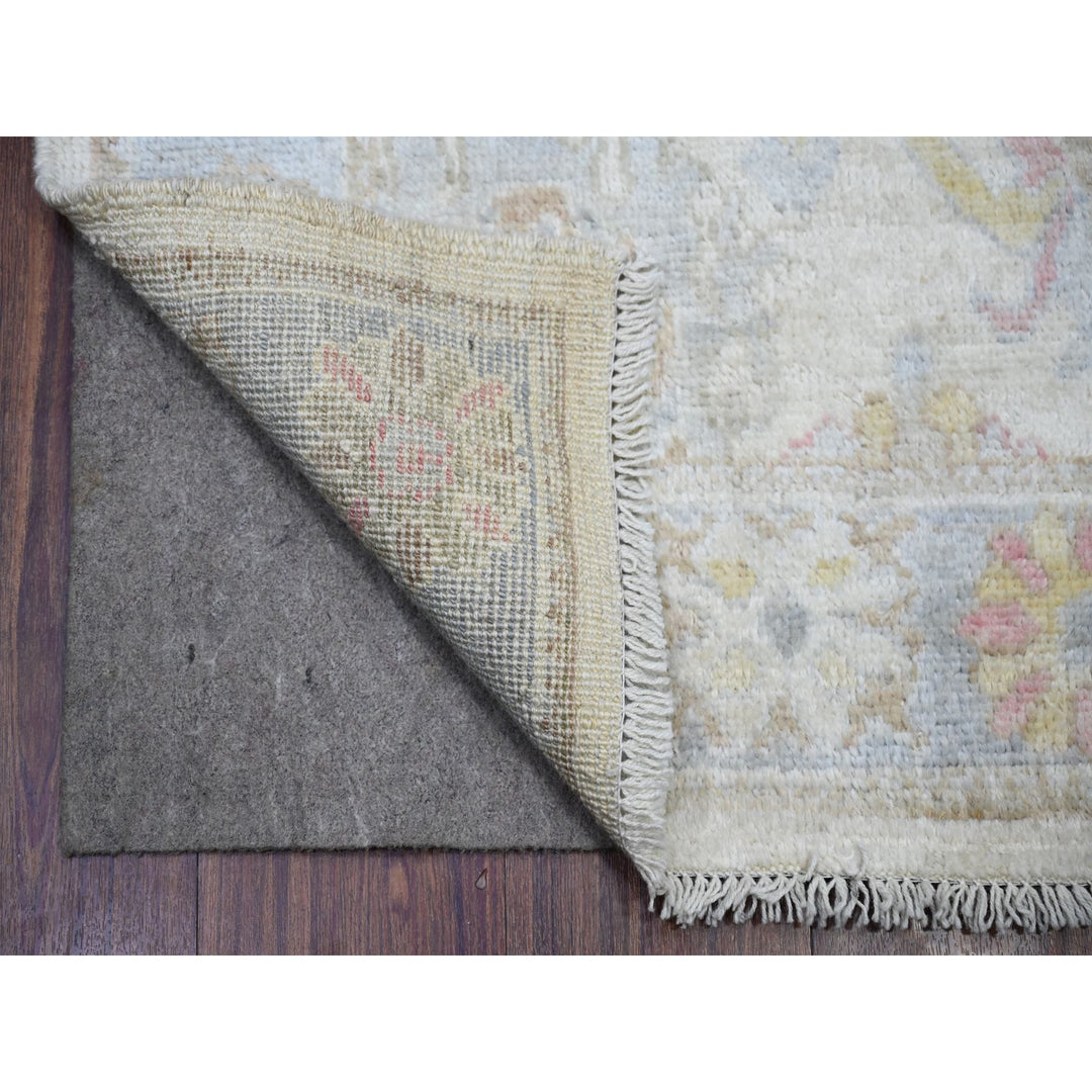 2'10" x 16'0" New Hand Knotted Beige Wool Runner Oriental Rug - MOA10273854