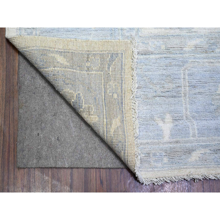 8'1" x 9'8" New Hand Knotted Ivory Wool Rectangle Oriental Rug - MOA10274015