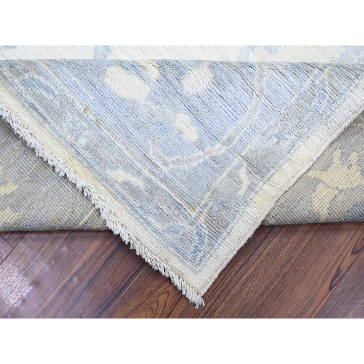 8'1" x 9'8" New Hand Knotted Ivory Wool Rectangle Oriental Rug - MOA10274015