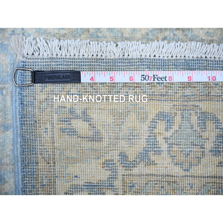 2'5" x 18'9" New Hand Knotted Blue Wool Runner Oriental Rug - MOA10274240