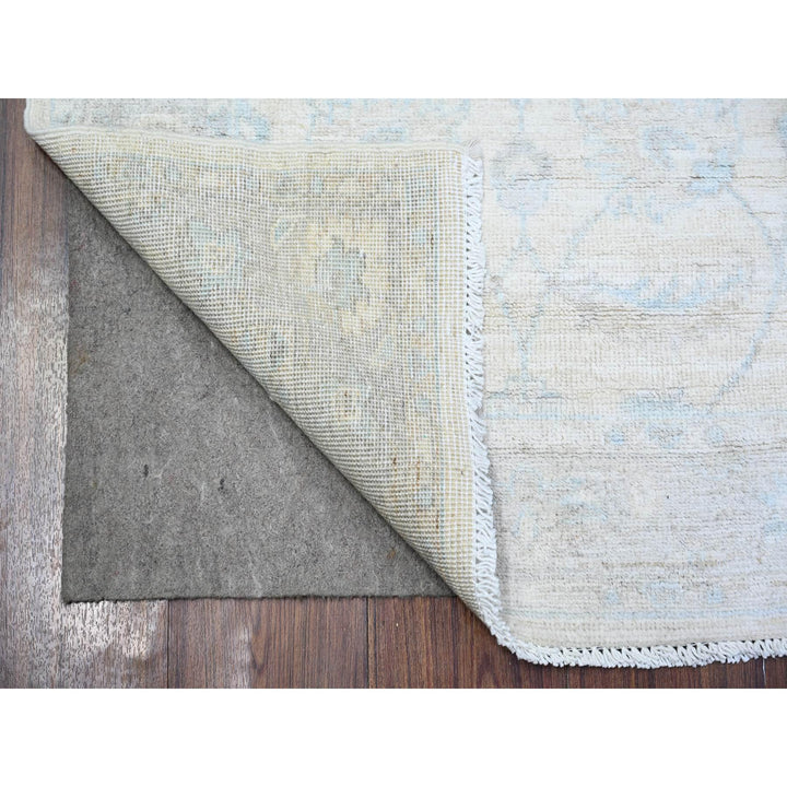 2'7" x 9'11" New Hand Knotted Ivory Wool Runner Oriental Rug - MOA10274371