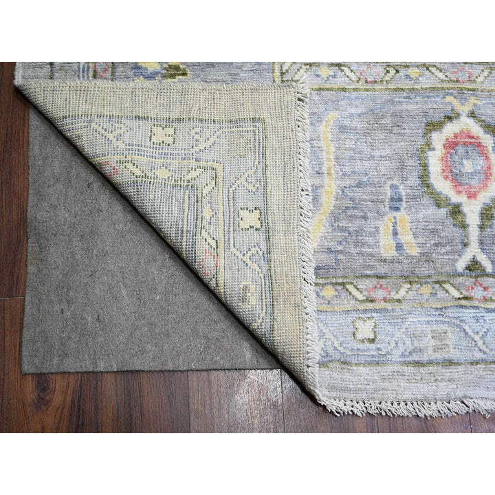 12'2" x 15'5" New Hand Knotted Grey Wool Rectangle Oriental Rug - MOA10274385