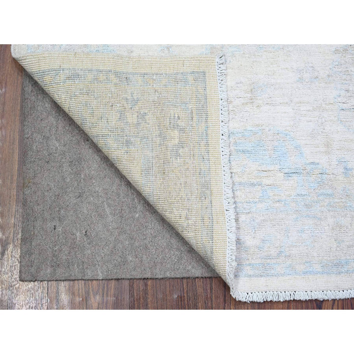 3'1" x 4'11" New Hand Knotted Ivory Wool Rectangle Oriental Rug - MOA10274513