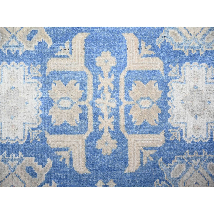 7'8" x 9'7" New Hand Knotted Blue Wool Rectangle Oriental Rug - MOA10274725