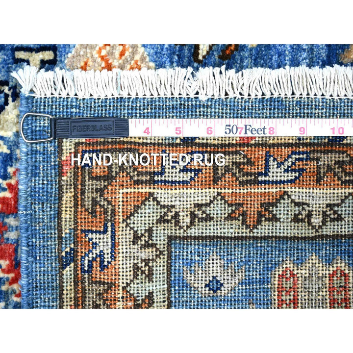 3'0" x 4'0" New Hand Knotted Blue Wool Rectangle Oriental Rug - MOA10274773