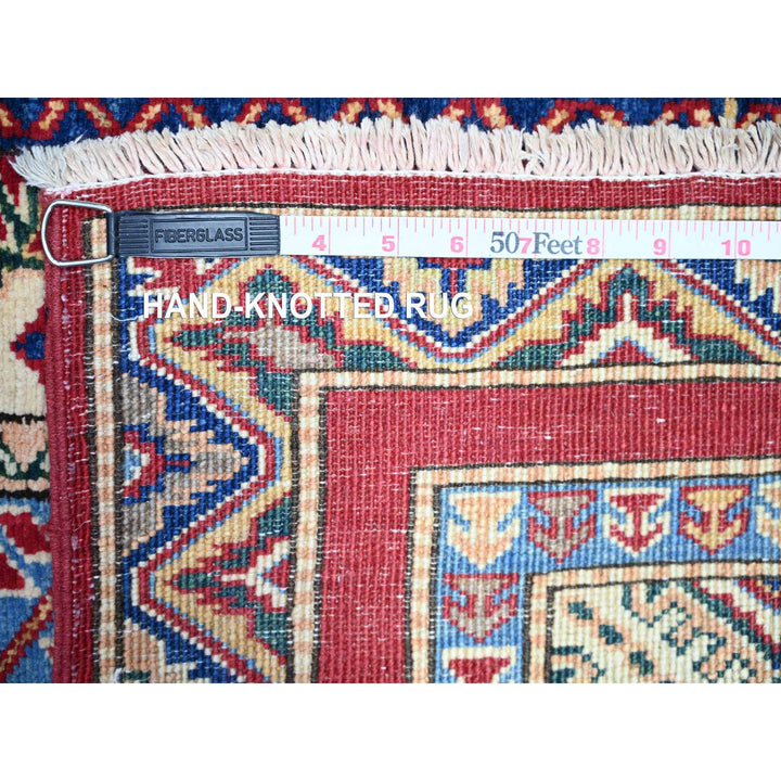 5'4" x 7'7" New Hand Knotted Red Wool Rectangle Oriental Rug - MOA10274838