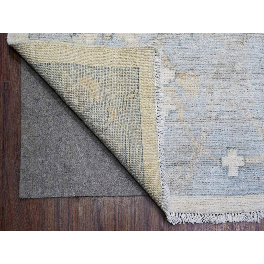 10'0" x 15'10" New Hand Knotted Ivory Wool Rectangle Oriental Rug - MOA10274932