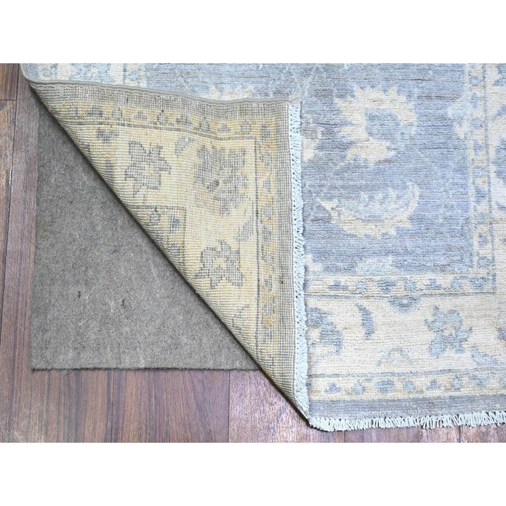 2'6" x 14'8" New Hand Knotted Grey Wool Runner Oriental Rug - MOA10274956