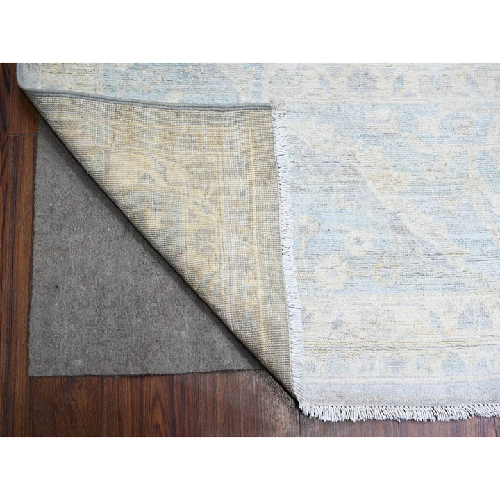 11'9" x 14'4" New Hand Knotted Grey Wool Rectangle Oriental Rug - MOA10274972