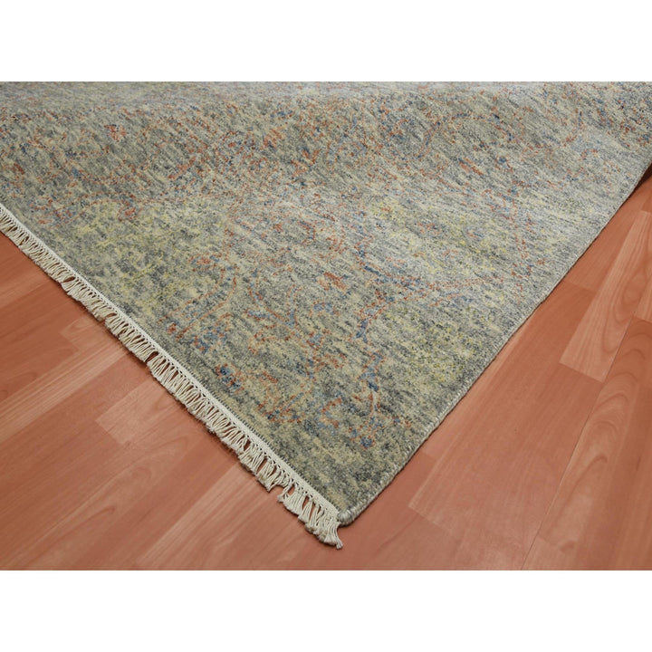 8'10" x 12'0" New Hand Knotted Multicolored Wool Rectangle Oriental Rug - MOA10275189