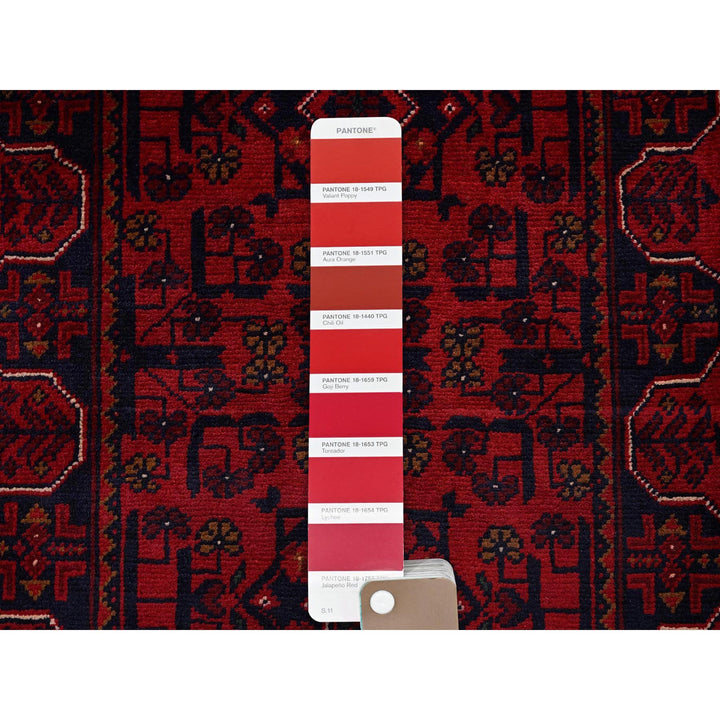 1'9" x 4'10" New Hand Knotted Red Wool Runner Oriental Rug - MOA102751