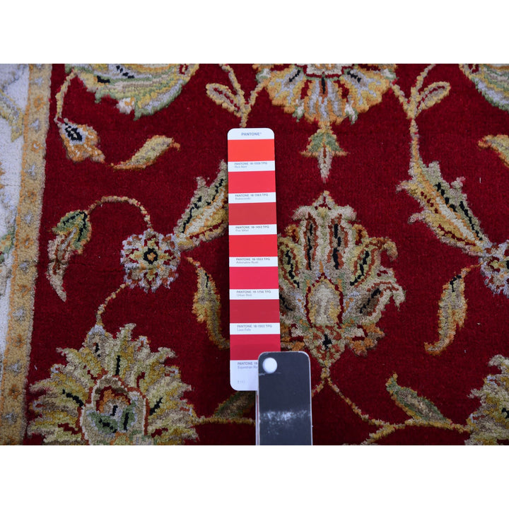 2'7" x 20'4" New Hand Knotted Red Wool Runner Oriental Rug - MOA10275370