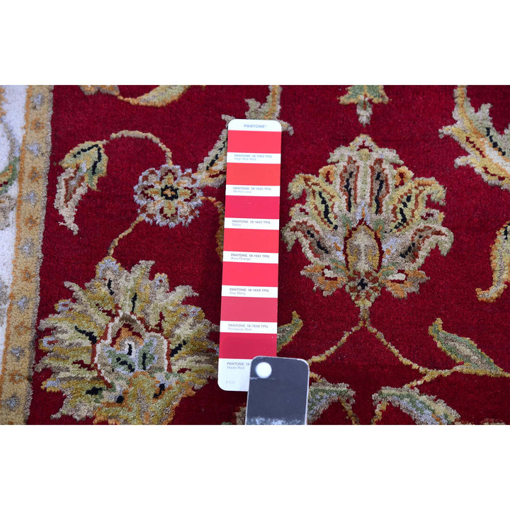 2'7" x 20'4" New Hand Knotted Red Wool Runner Oriental Rug - MOA10275374