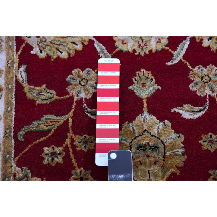 2'7" x 16'4" New Hand Knotted Red Wool Runner Oriental Rug - MOA10275375