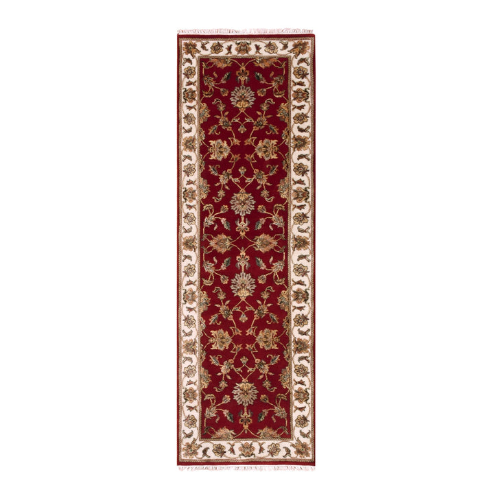 2'6" x 8'2" New Hand Knotted Red Cotton Runner Oriental Rug - MOA10275399