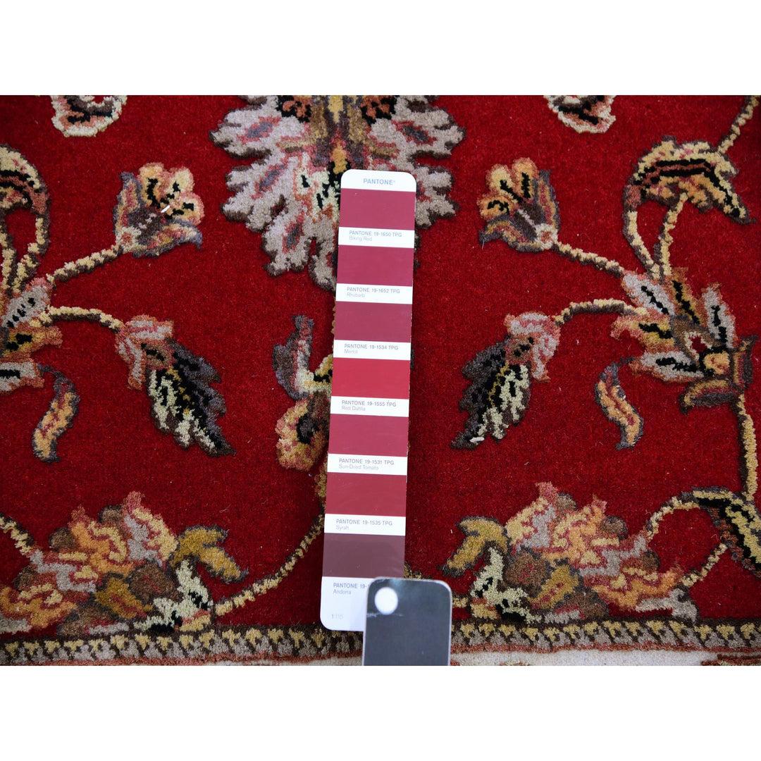 2'6" x 8'2" New Hand Knotted Red Cotton Runner Oriental Rug - MOA10275399