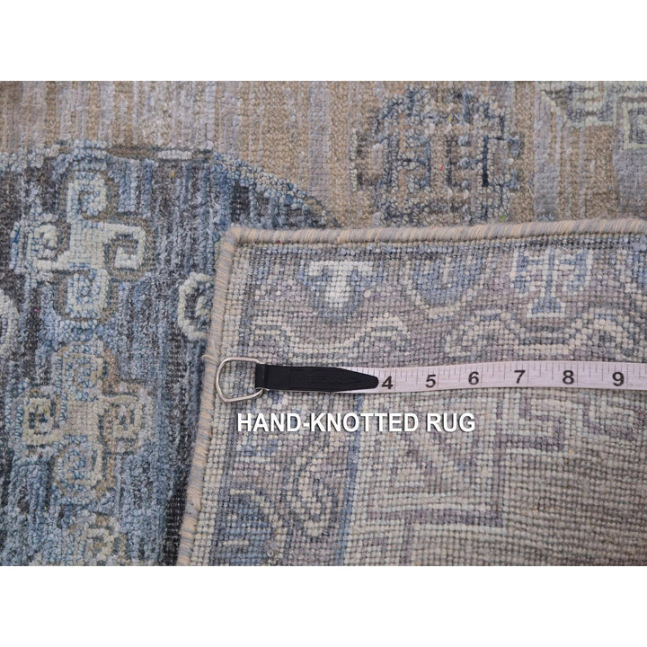 2'0" x 3'0" New Hand Knotted Grey Cotton Rectangle Oriental Rug - MOA10275432