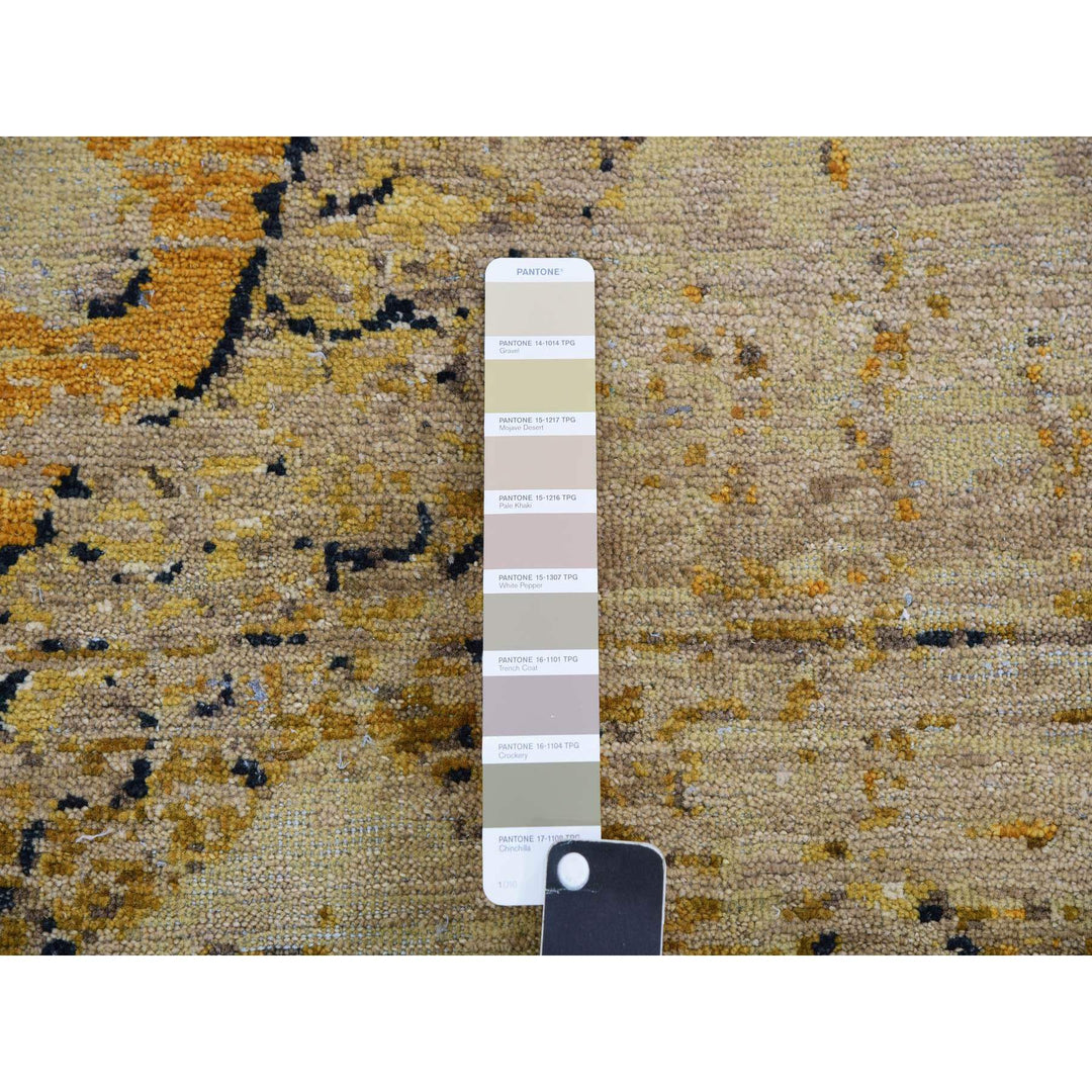 7'11" x 10'4" Vintage Hand Knotted Beige Wool Rectangle Oriental Rug - MOA10275435
