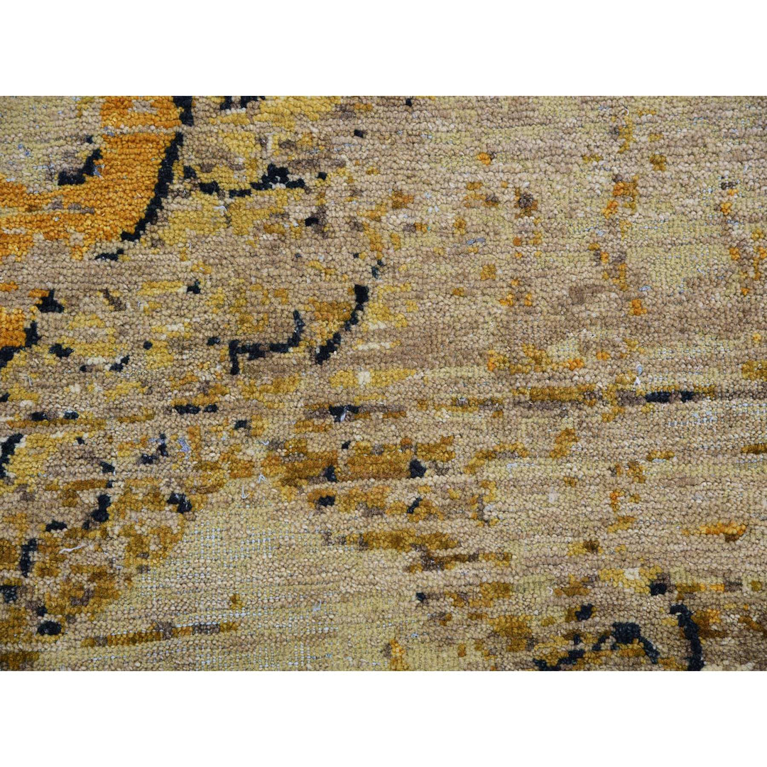 7'11" x 10'4" Vintage Hand Knotted Beige Wool Rectangle Oriental Rug - MOA10275435