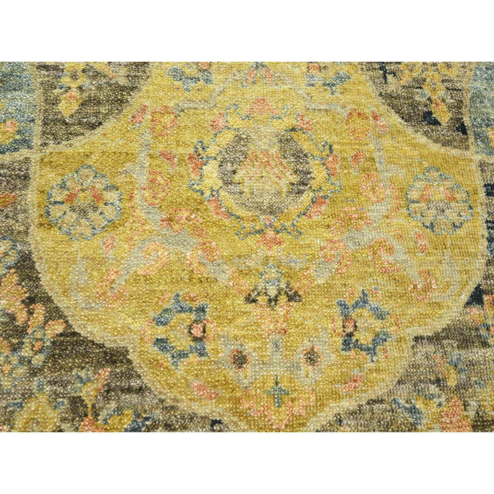 11'11" x 15'7" New Hand Knotted Black Wool Rectangle Oriental Rug - MOA10275560