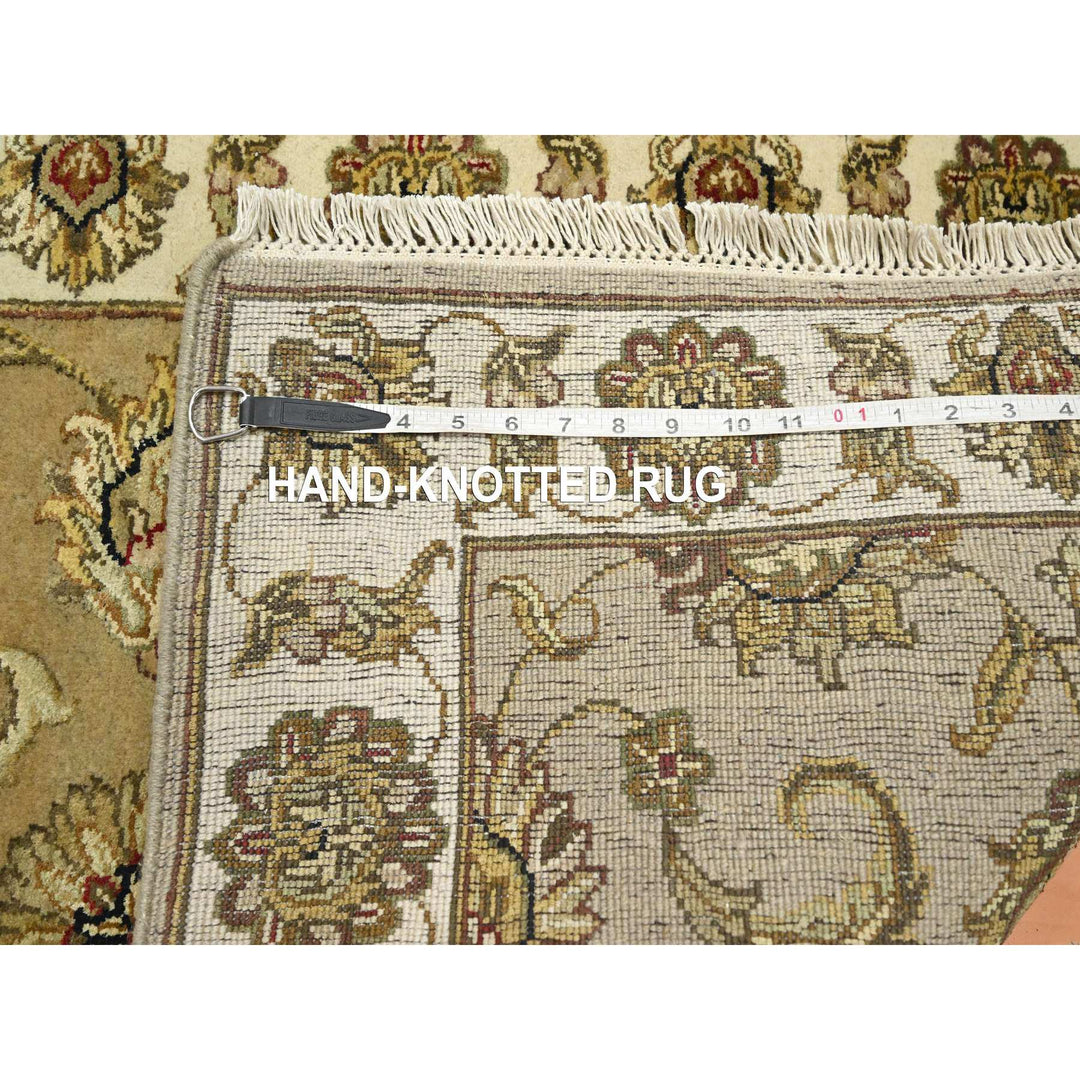 2'7" x 8'1" New Hand Knotted Brown Wool & Silk Runner Oriental Rug - MOA10275613