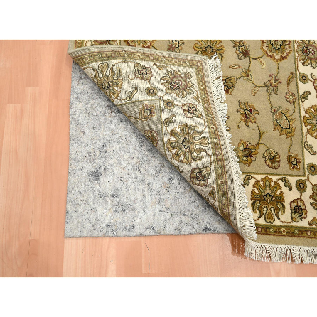 3'0" x 5'3" New Hand Knotted Brown Wool & Silk Rectangle Oriental Rug - MOA10275627