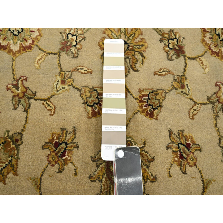 3'0" x 5'3" New Hand Knotted Brown Wool & Silk Rectangle Oriental Rug - MOA10275627