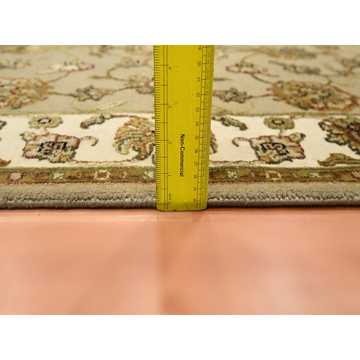 3'0" x 5'3" New Hand Knotted Brown Wool & Silk Rectangle Oriental Rug - MOA10275627