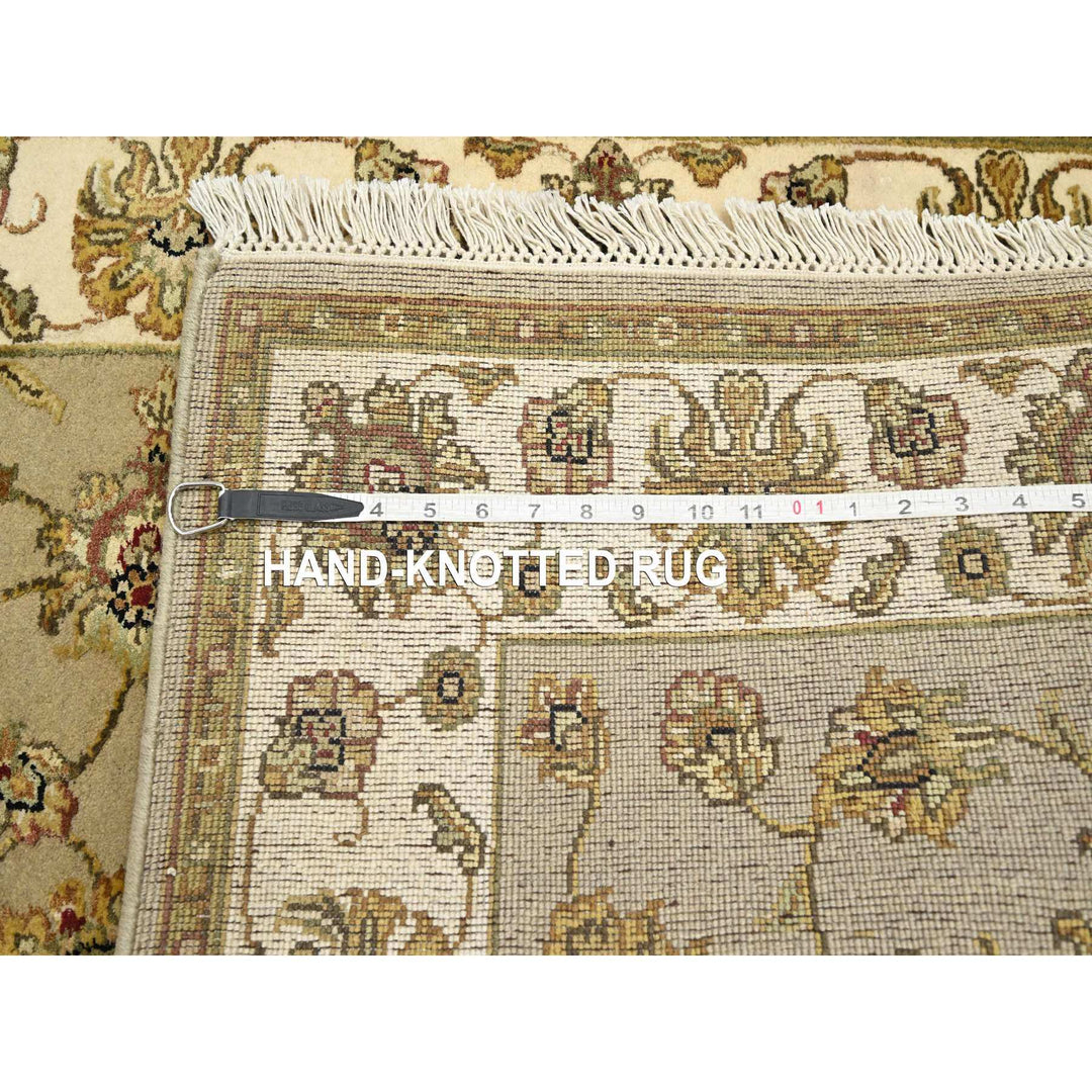 3'0" x 5'3" New Hand Knotted Brown Wool & Silk Rectangle Oriental Rug - MOA10275627