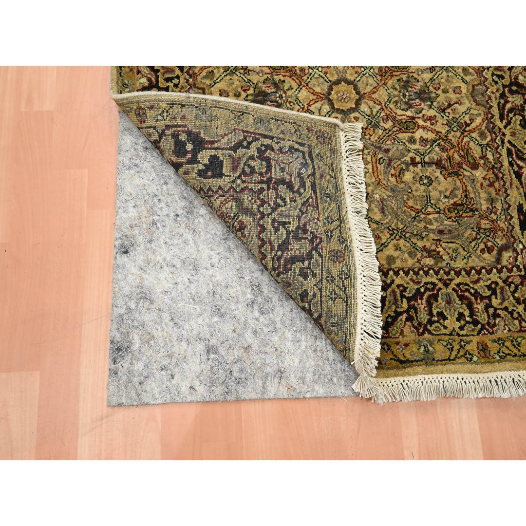 3'0" x 19'5" New Hand Knotted Yellow Wool Runner Oriental Rug - MOA10275633