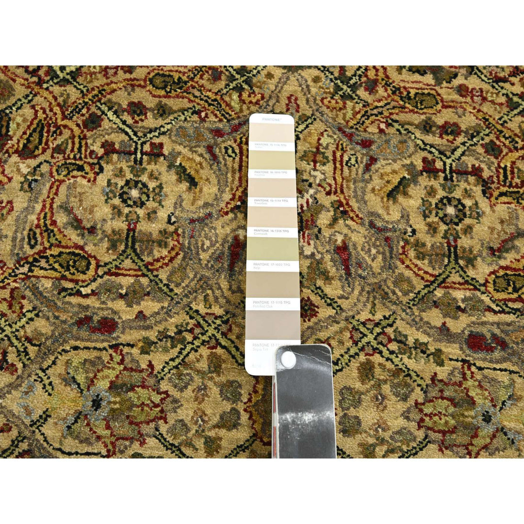 3'0" x 19'5" New Hand Knotted Yellow Wool Runner Oriental Rug - MOA10275633