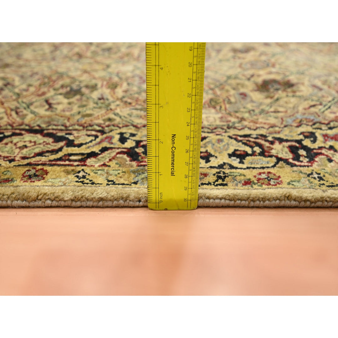 3'0" x 19'5" New Hand Knotted Yellow Wool Runner Oriental Rug - MOA10275633