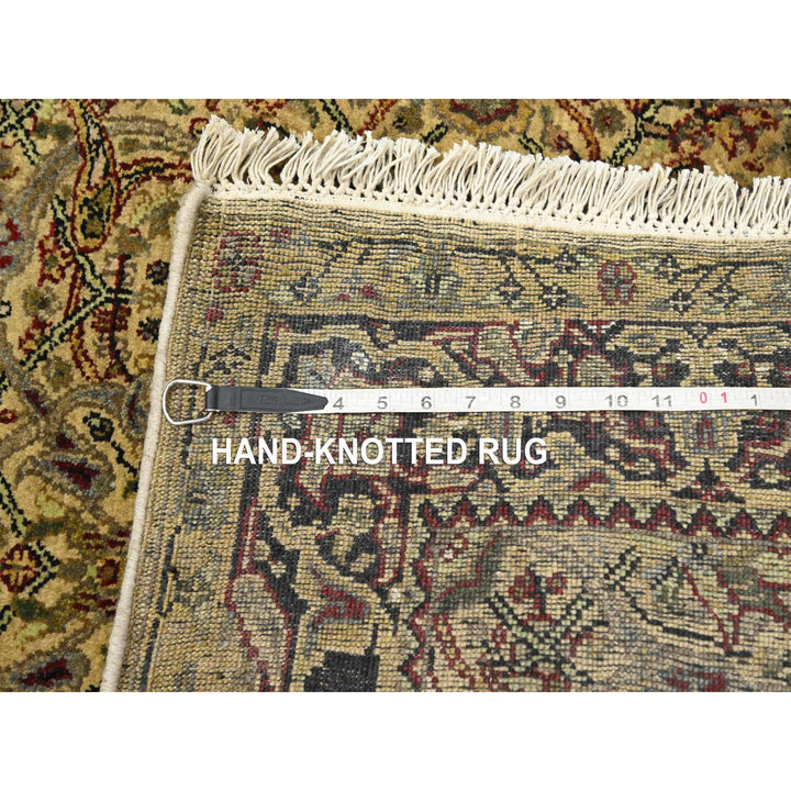 3'0" x 19'5" New Hand Knotted Yellow Wool Runner Oriental Rug - MOA10275633